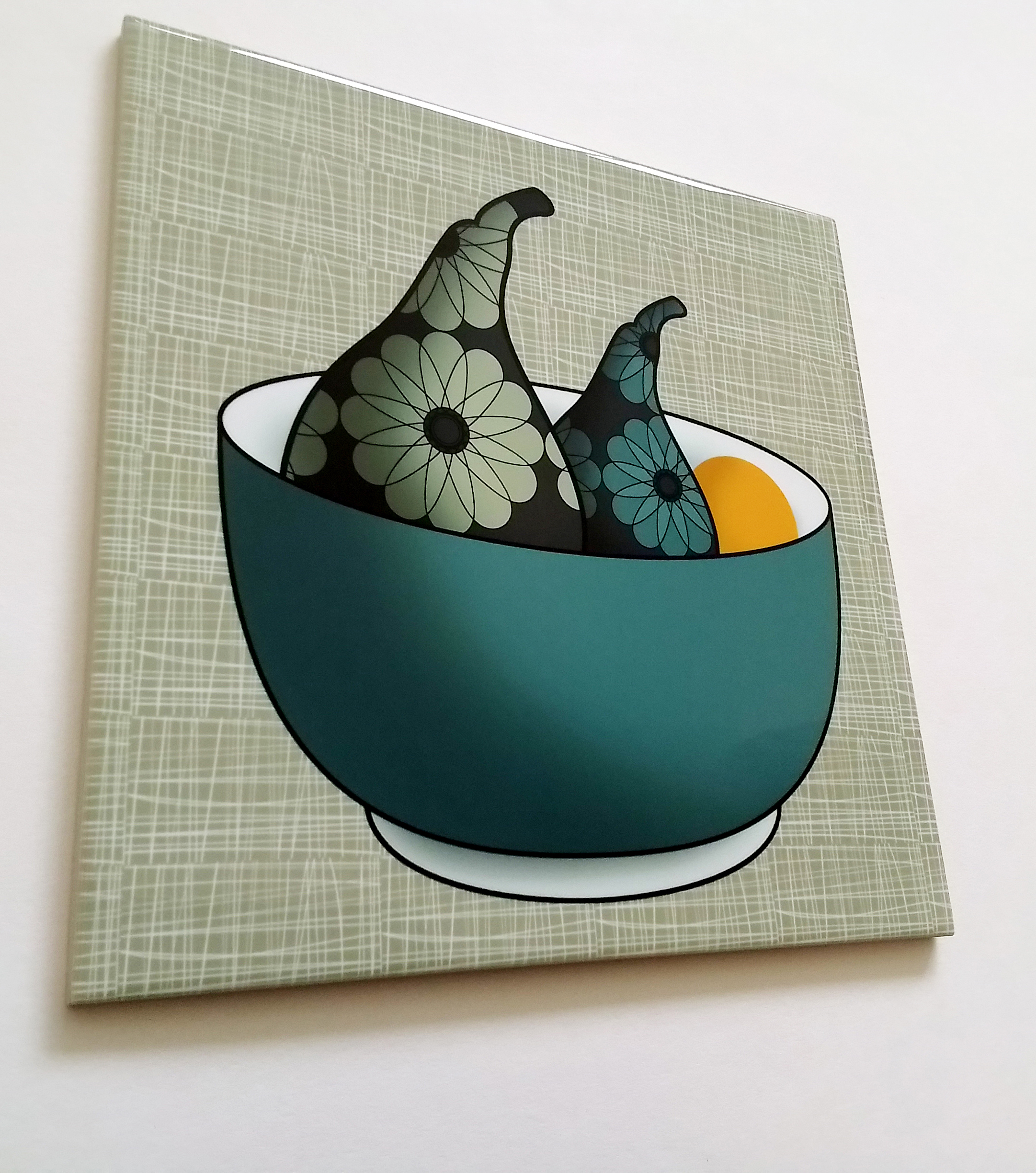 Geometric Fruit, Large Ceramic Trivet.jpg